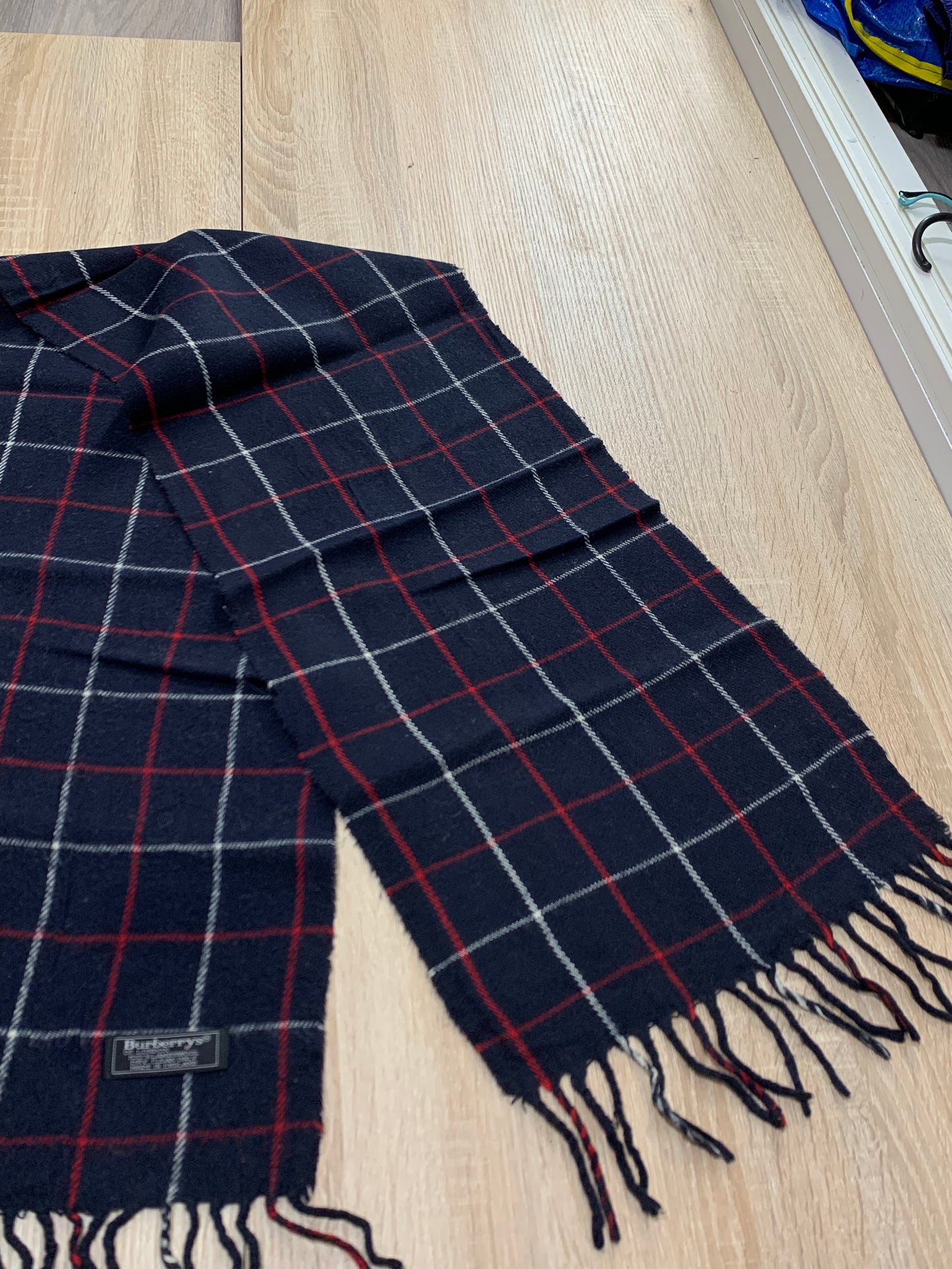 écharpe Burberry 100% laine vintage