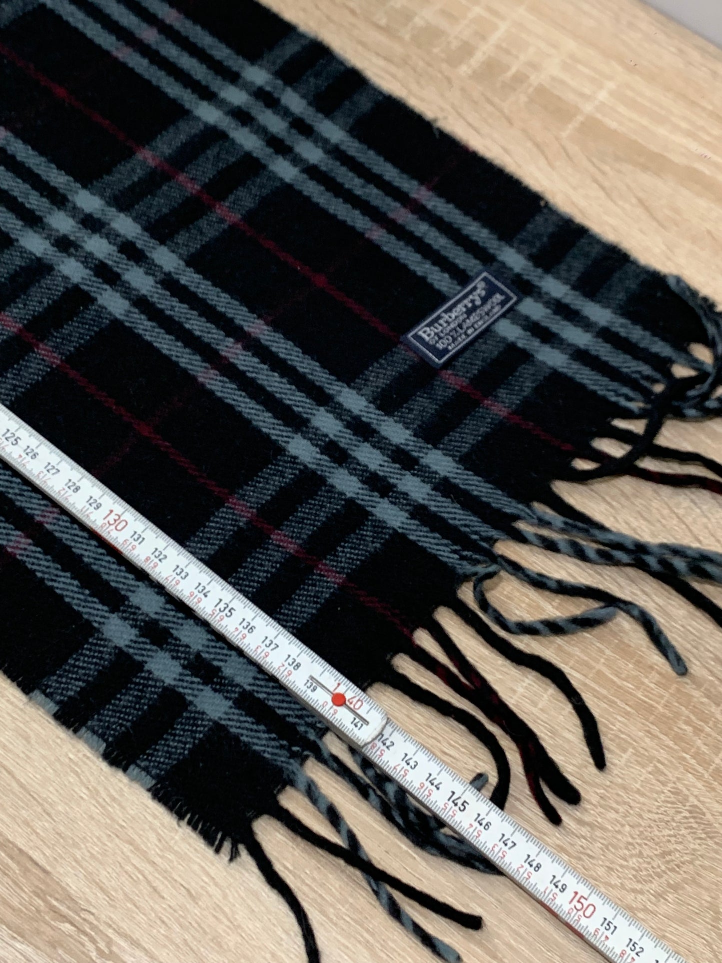 écharpe Burberry 100% laine vintage