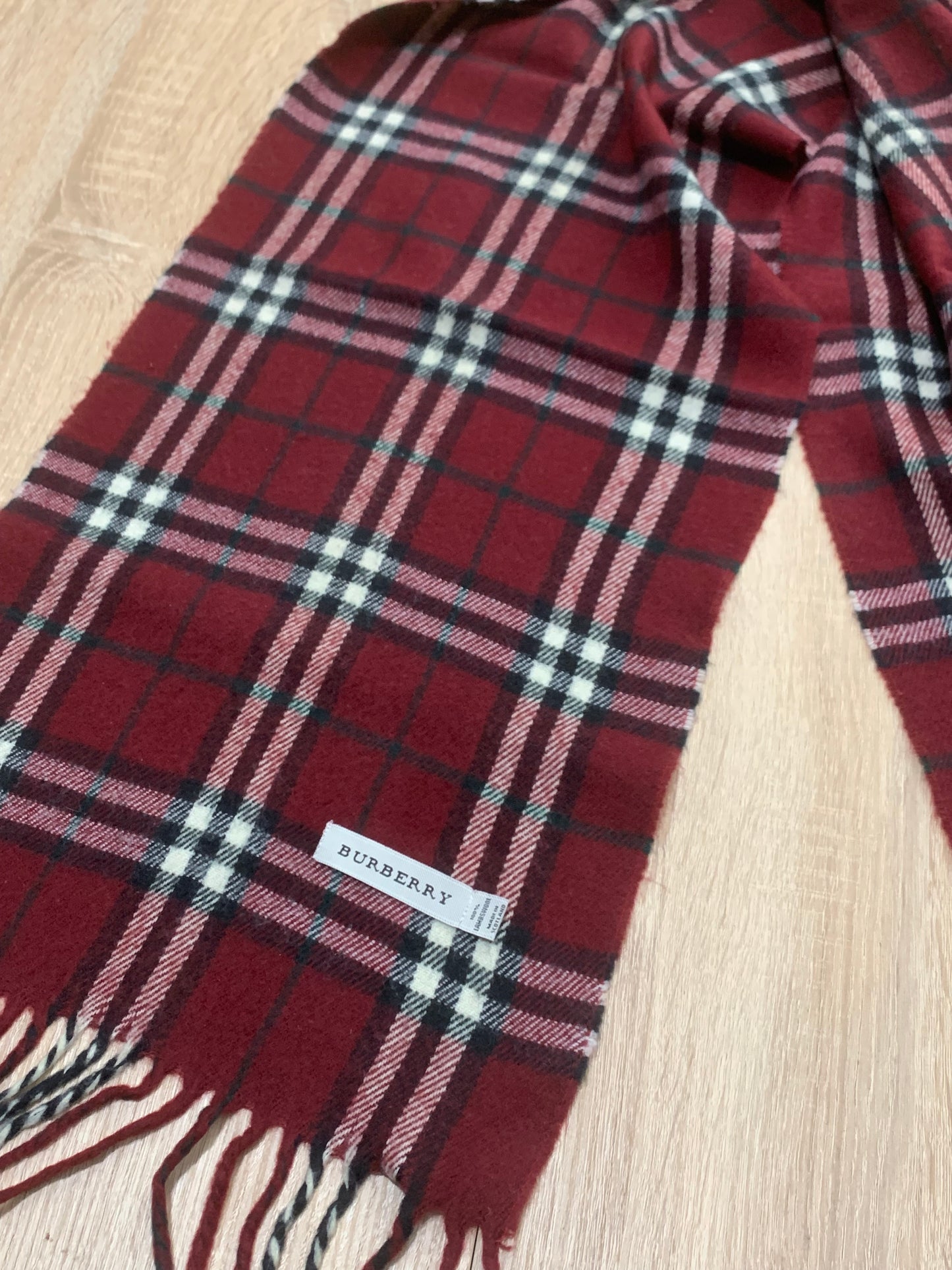 écharpe Burberry 100% laine