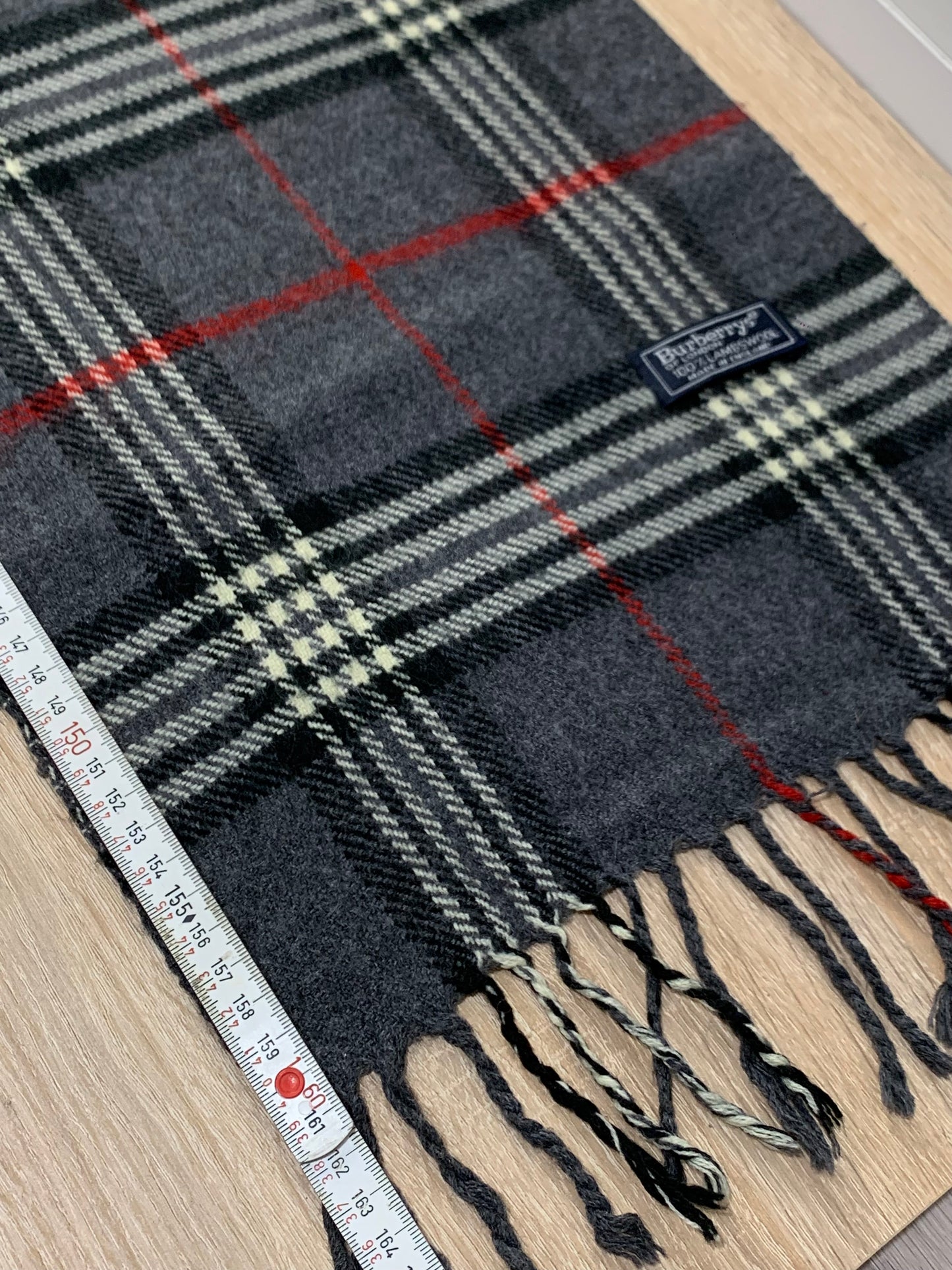 écharpe vintage Burberry 100%laine