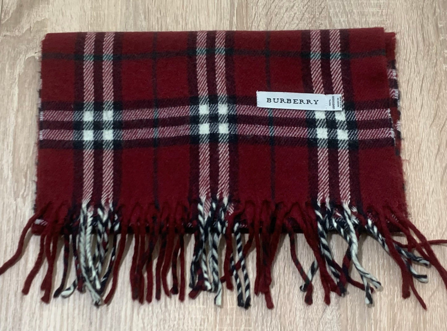 écharpe Burberry 100% laine