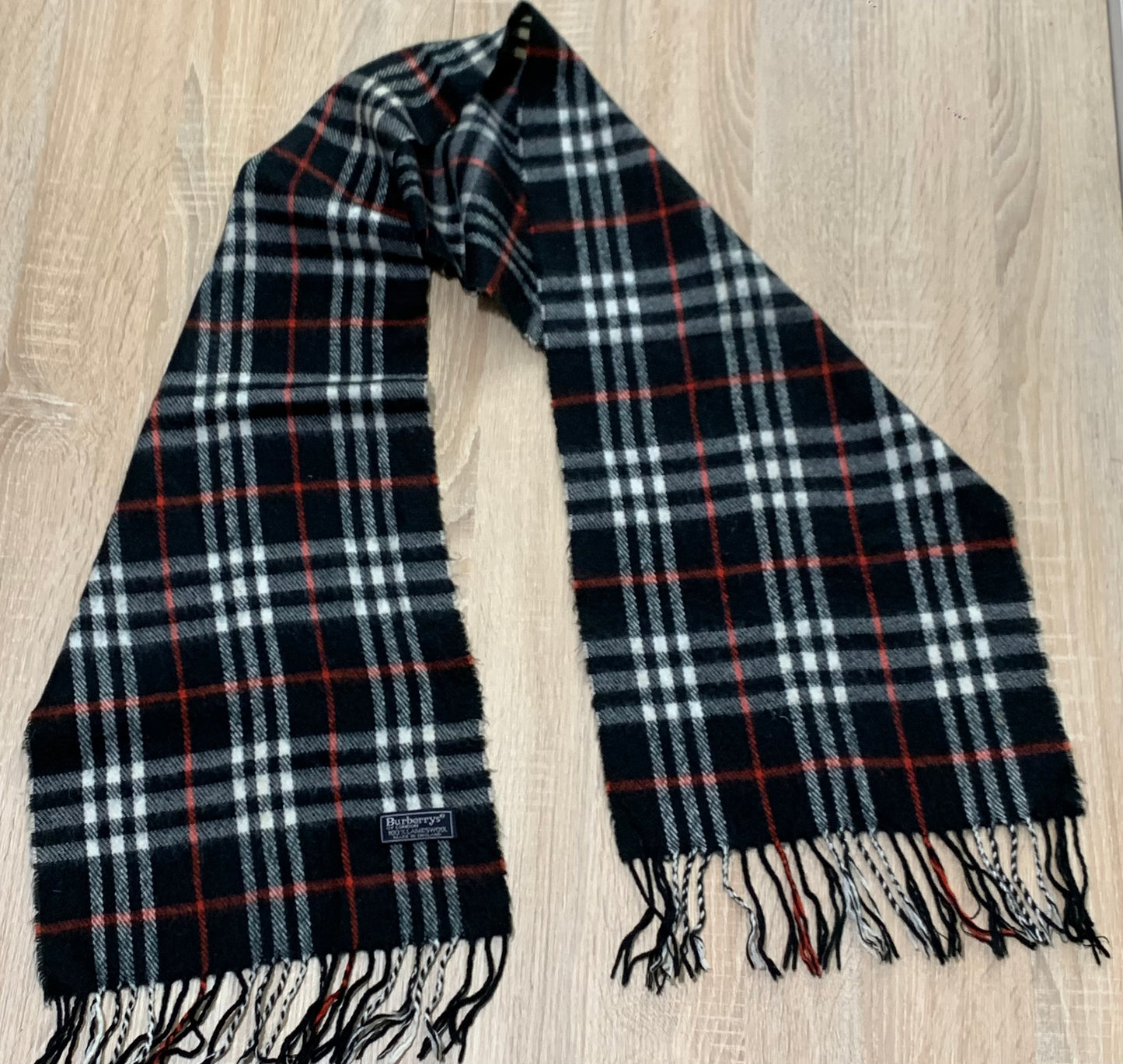 écharpe Burberry 100% laine