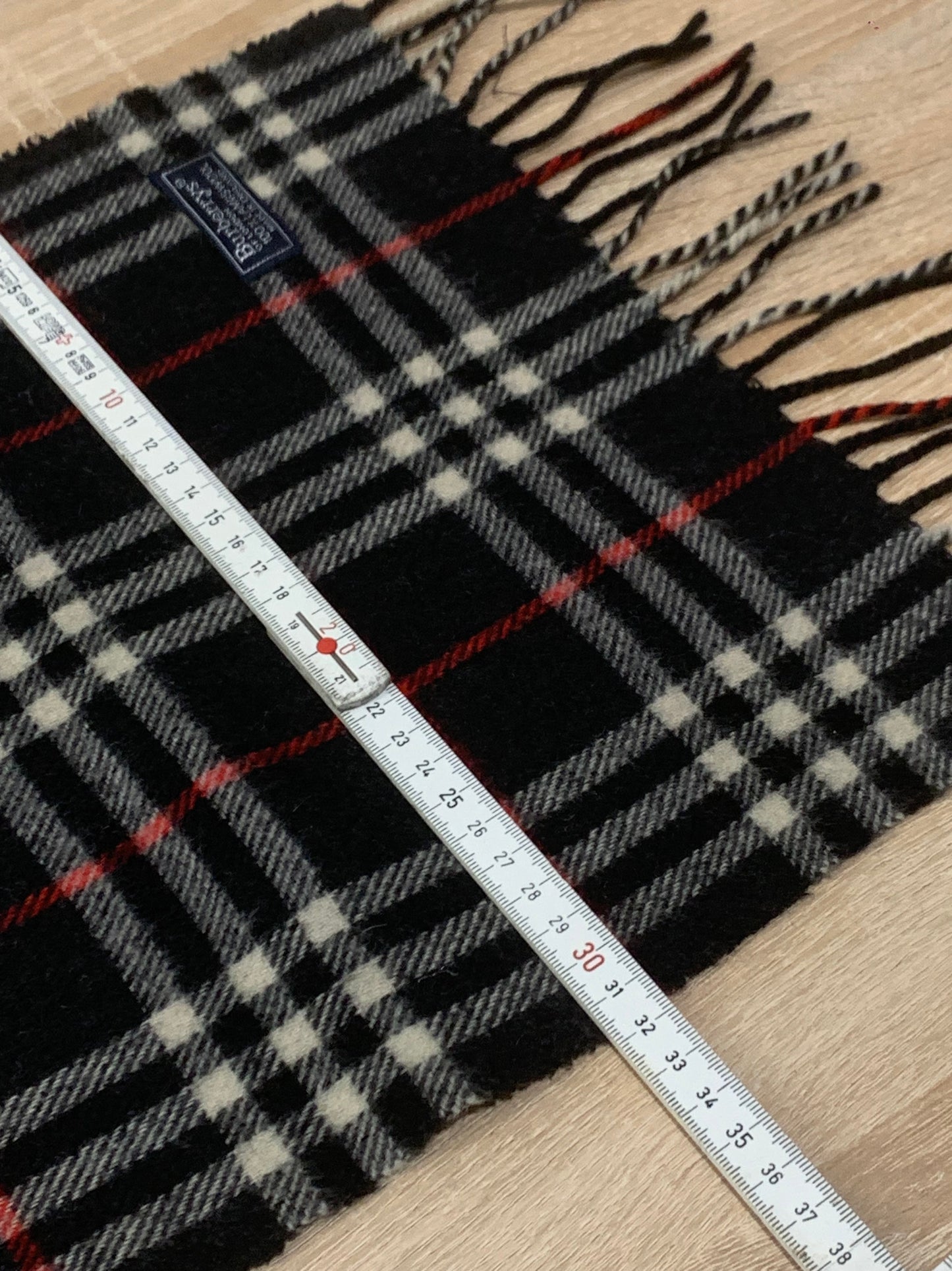 écharpe Burberry 100% laine vintage