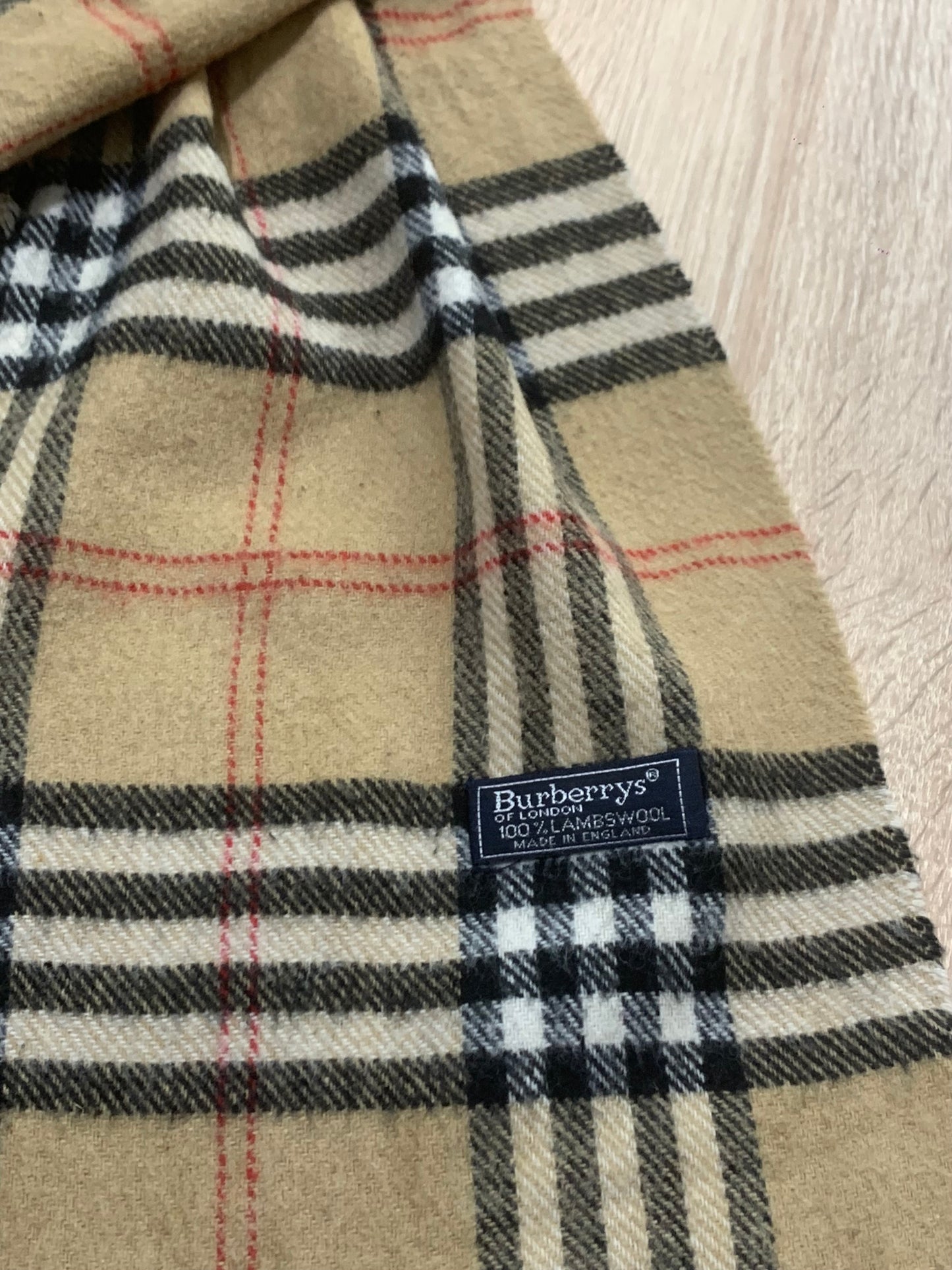 écharpe Burberry 100% laine