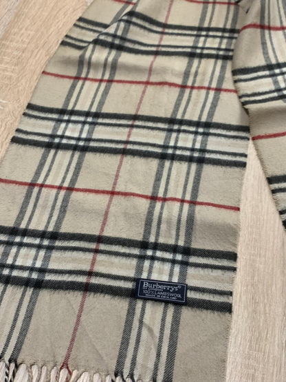 écharpe Burberry 100% laine vintage