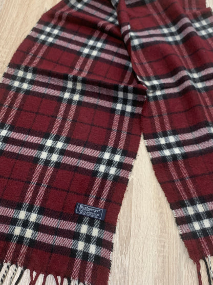 écharpe Burberry 100% laine vintage