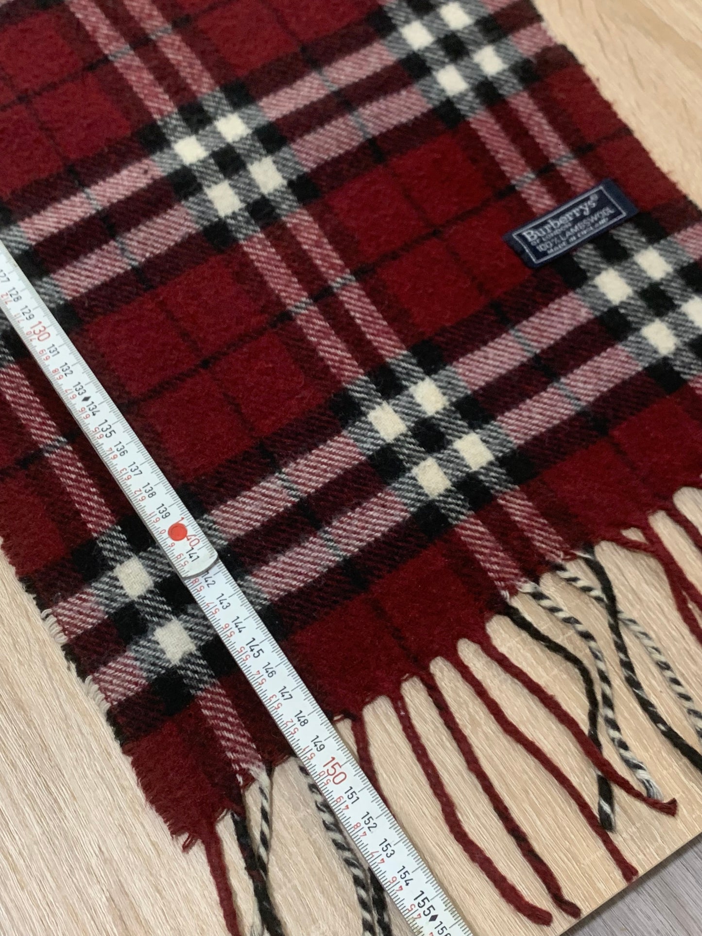 écharpe Burberry 100% laine vintage