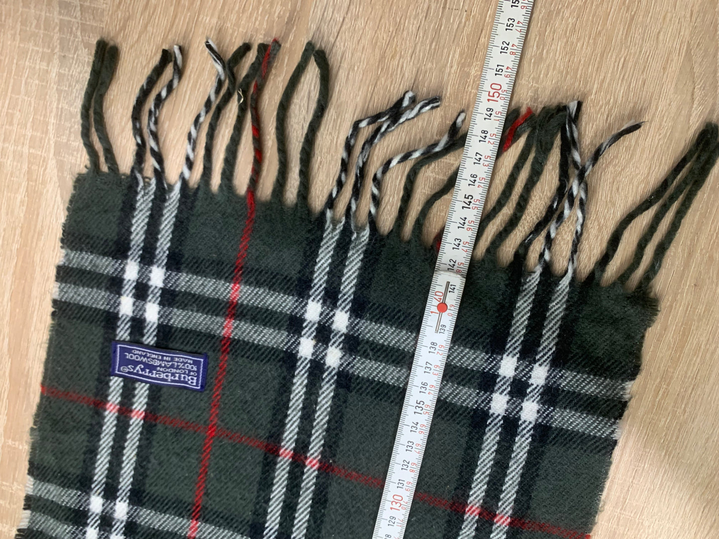 écharpe vintage Burberry 100% laine