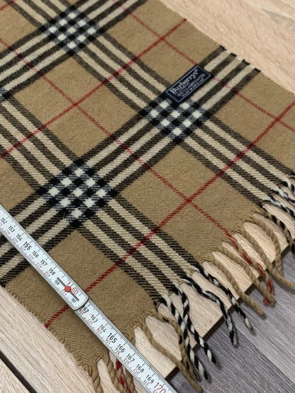 écharpe Burberry 100% laine vintage