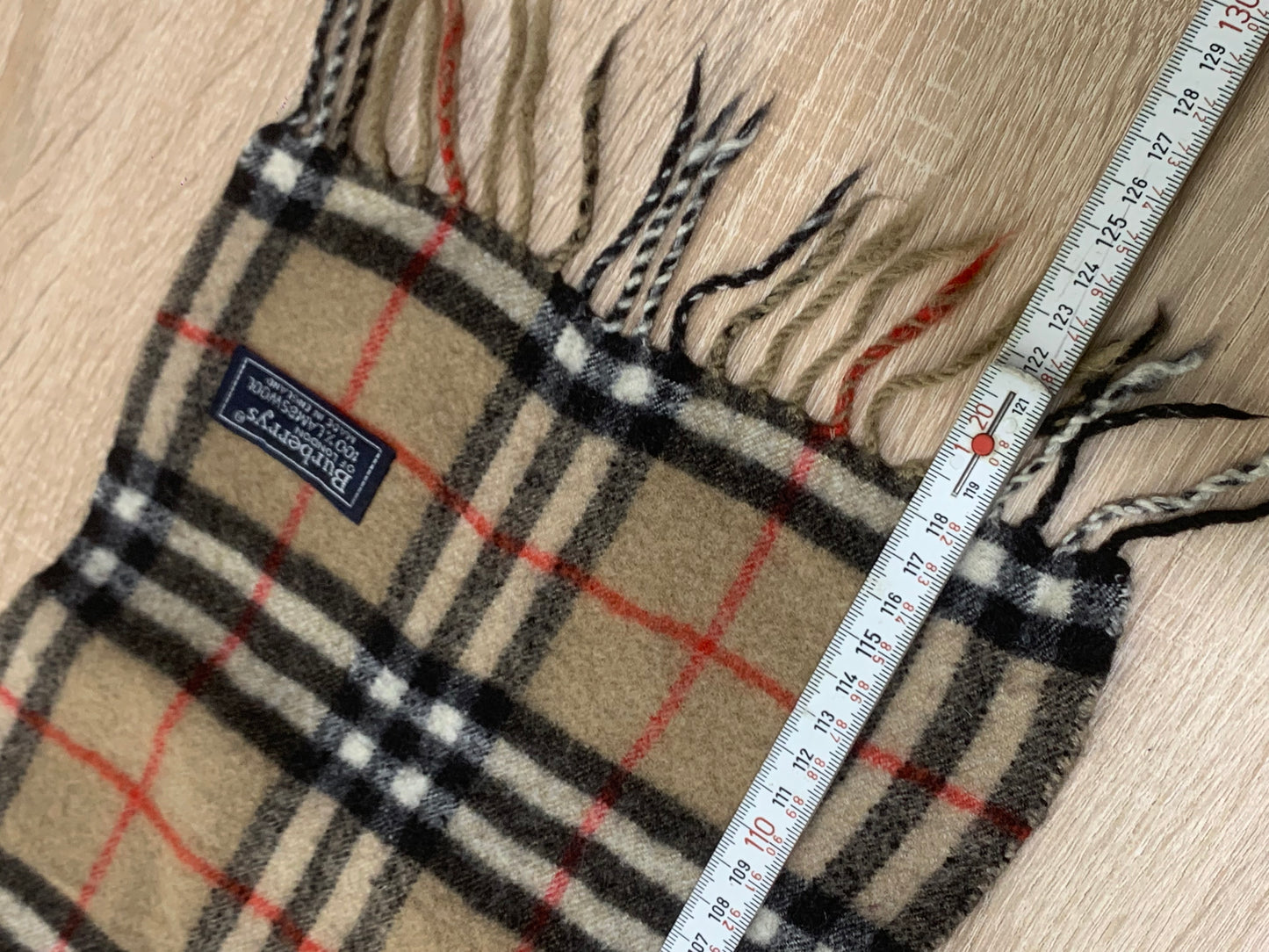 écharpe Burberry 100% laine vintage