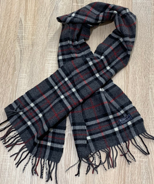 écharpe vintage Burberry 100%laine