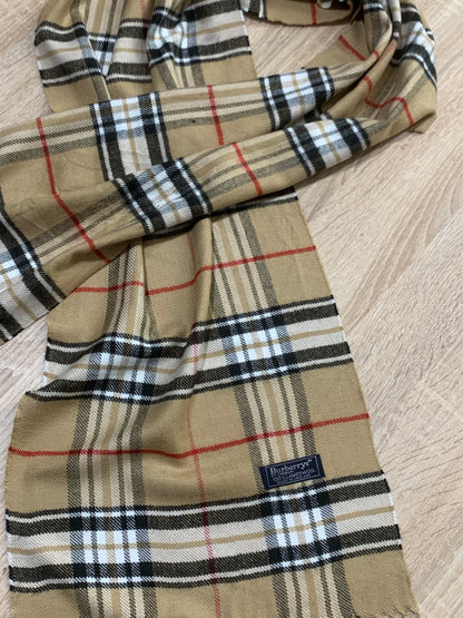 écharpe vintage Burberry 100% laine