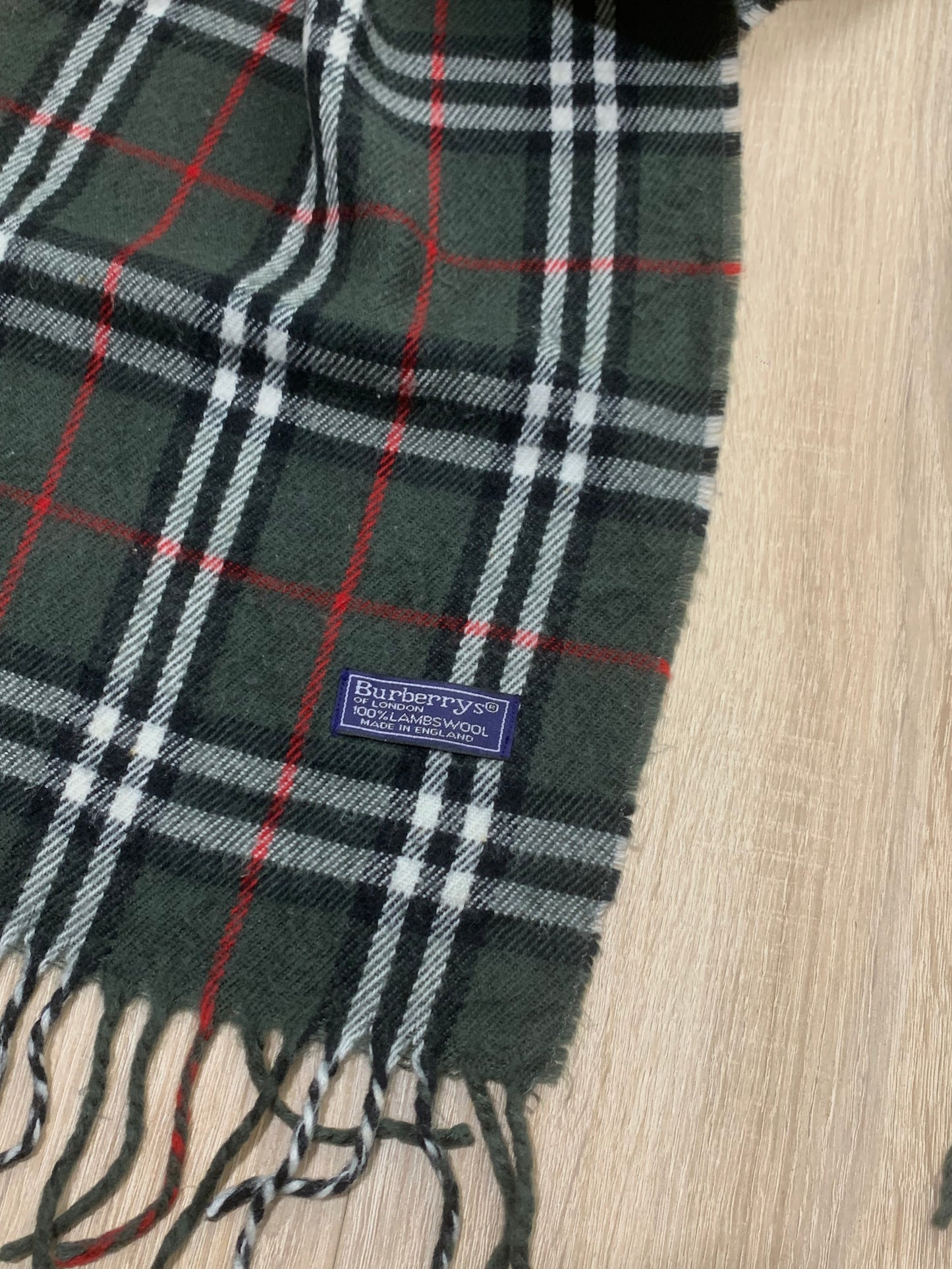 écharpe vintage Burberry 100% laine