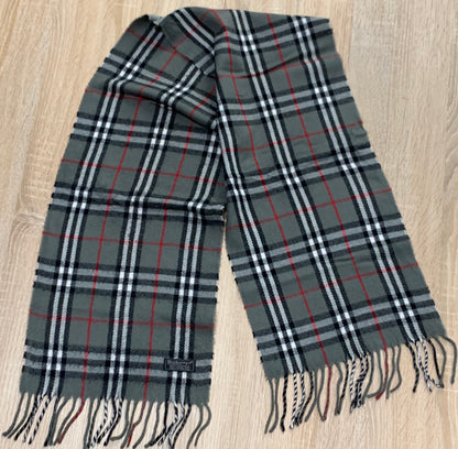 écharpe Burberry 100% laine vintage