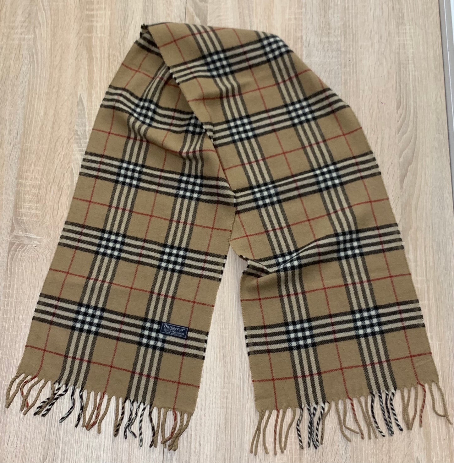 écharpe Burberry 100% laine vintage