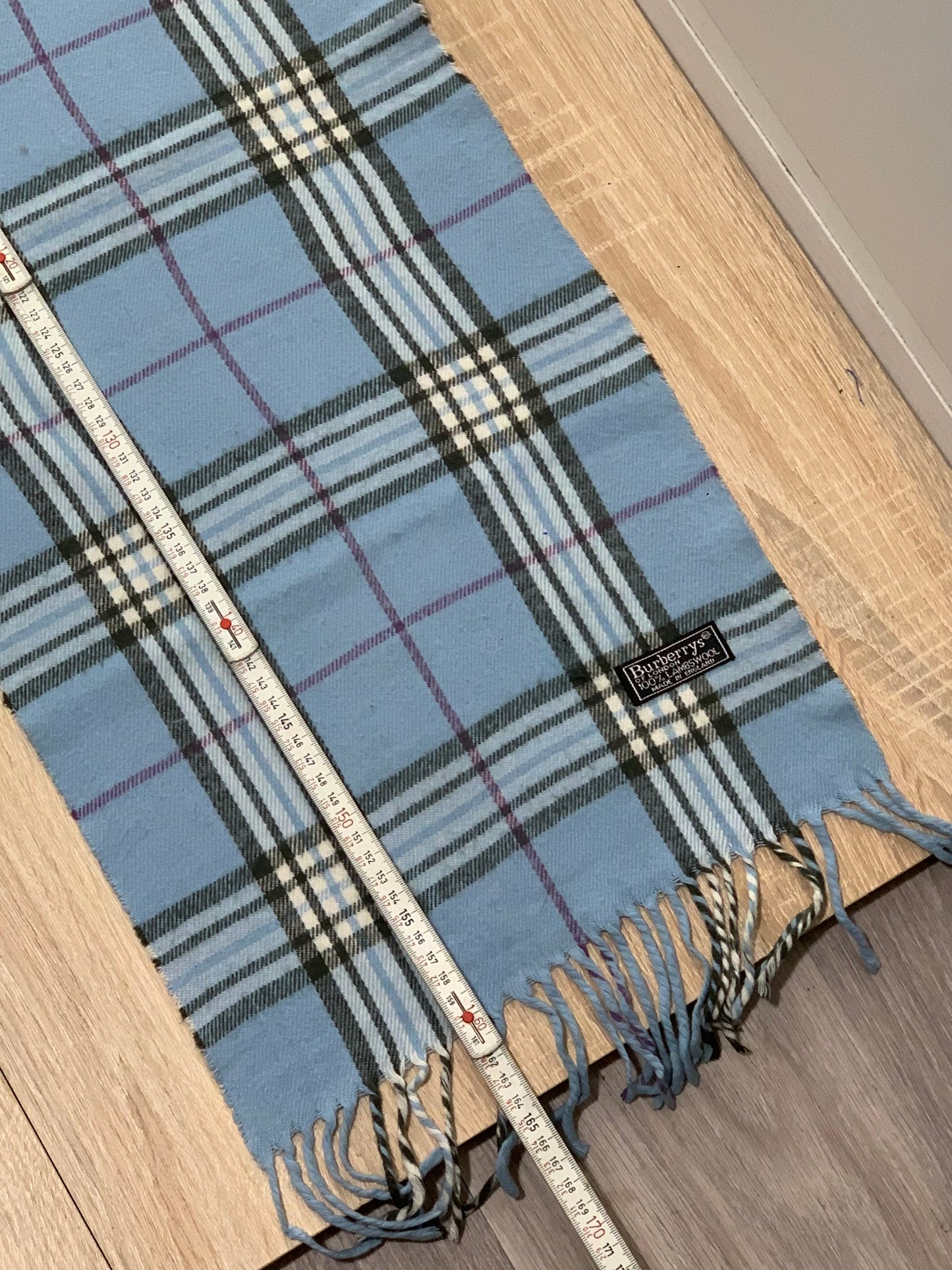 écharpe vintage Burberry 100% laine