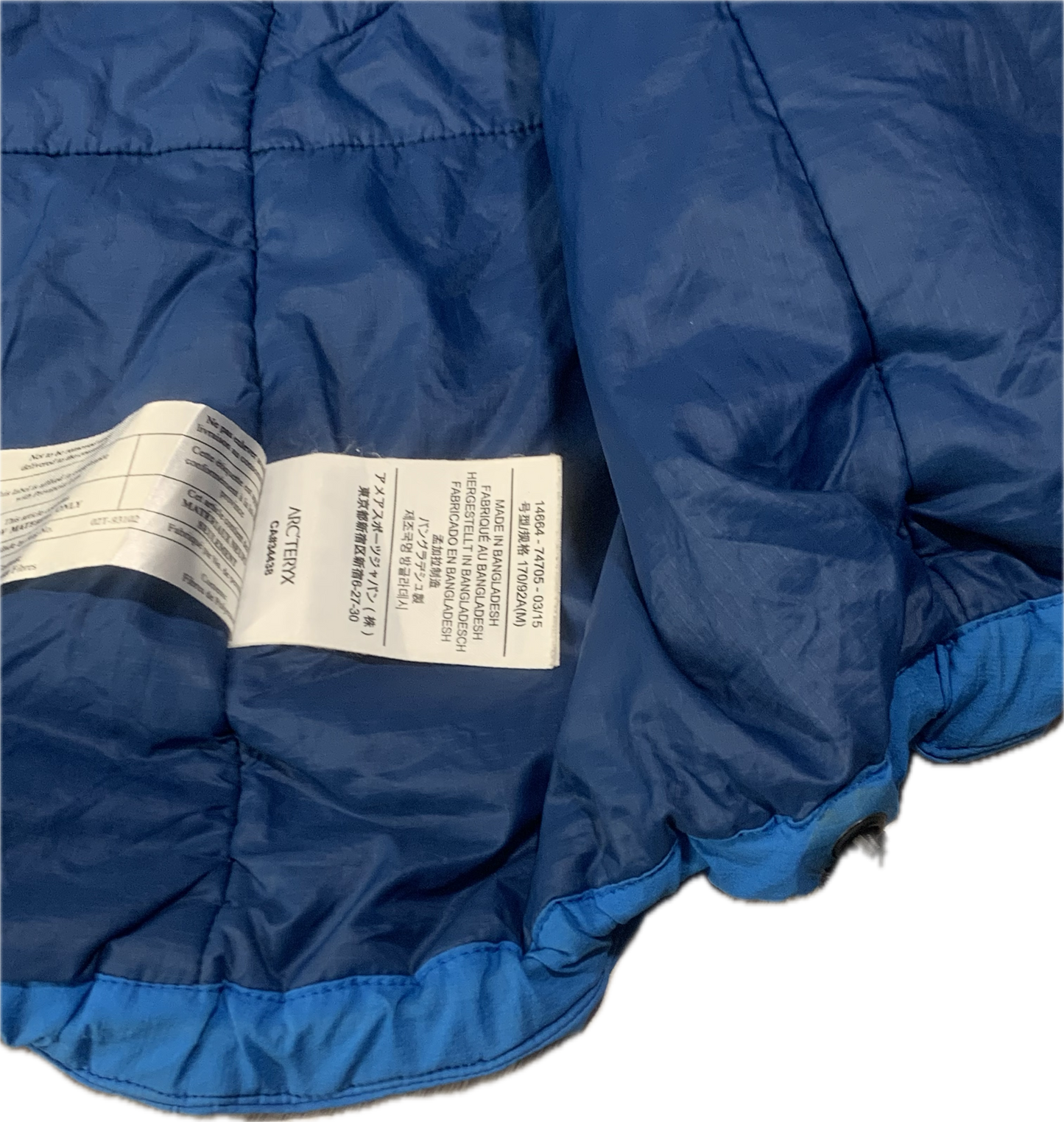 Veste Arcteryx atom LT taille S femme