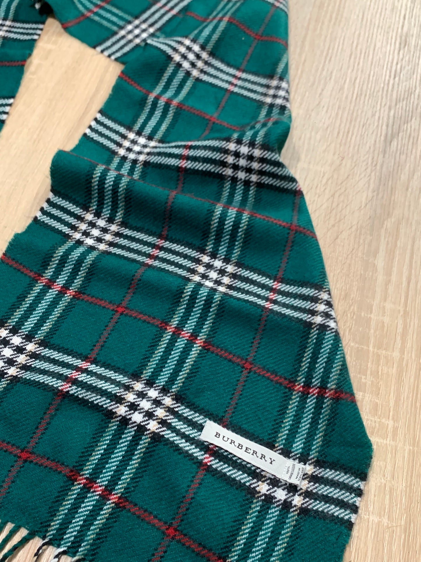 écharpe vintage Burberry 100% laine