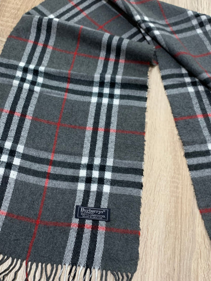 écharpe vintage Burberry 100% laine