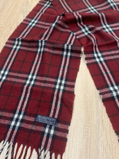 écharpe Burberry 100% laine vintage