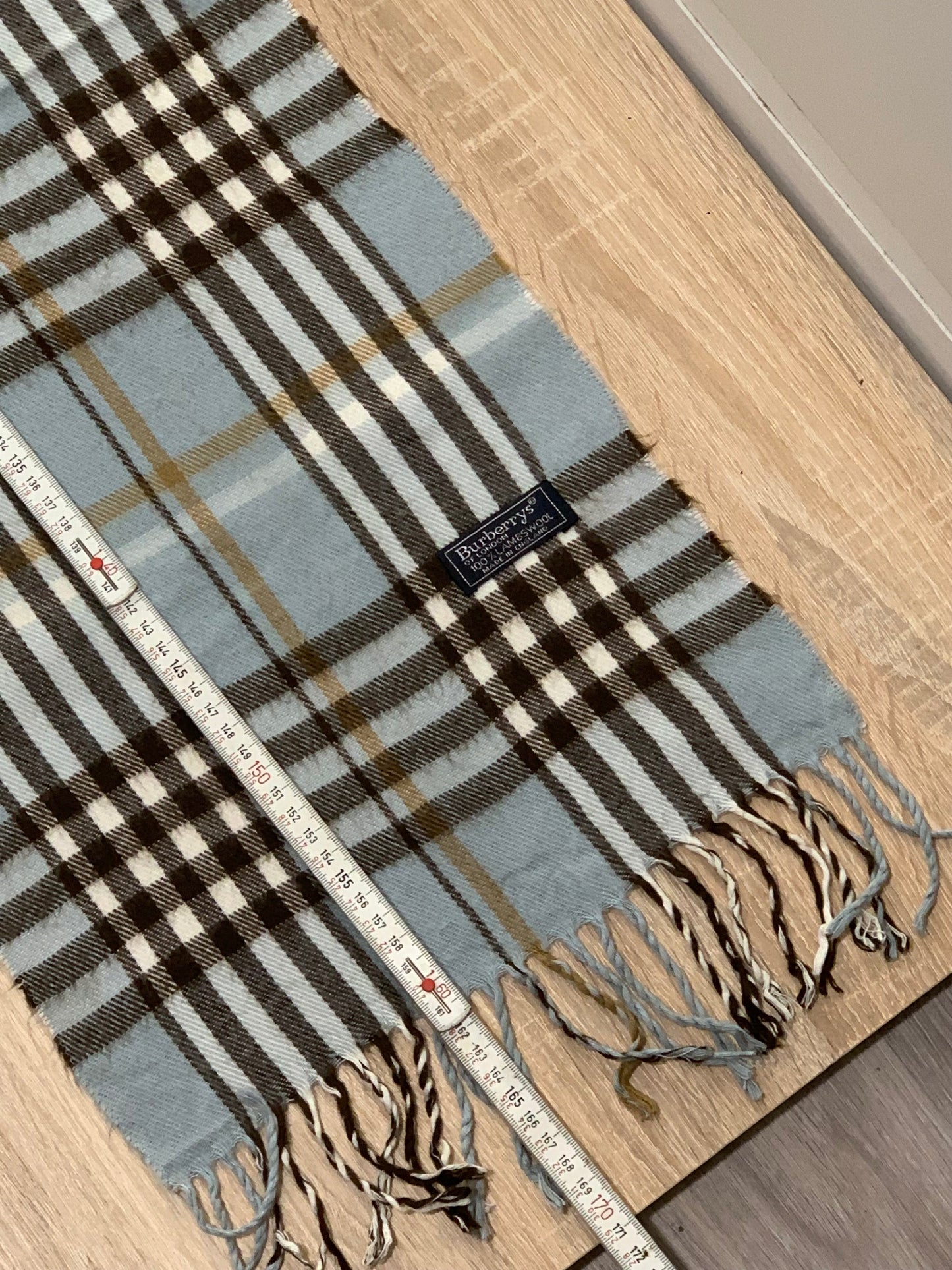 écharpe vintage Burberry 100% laine