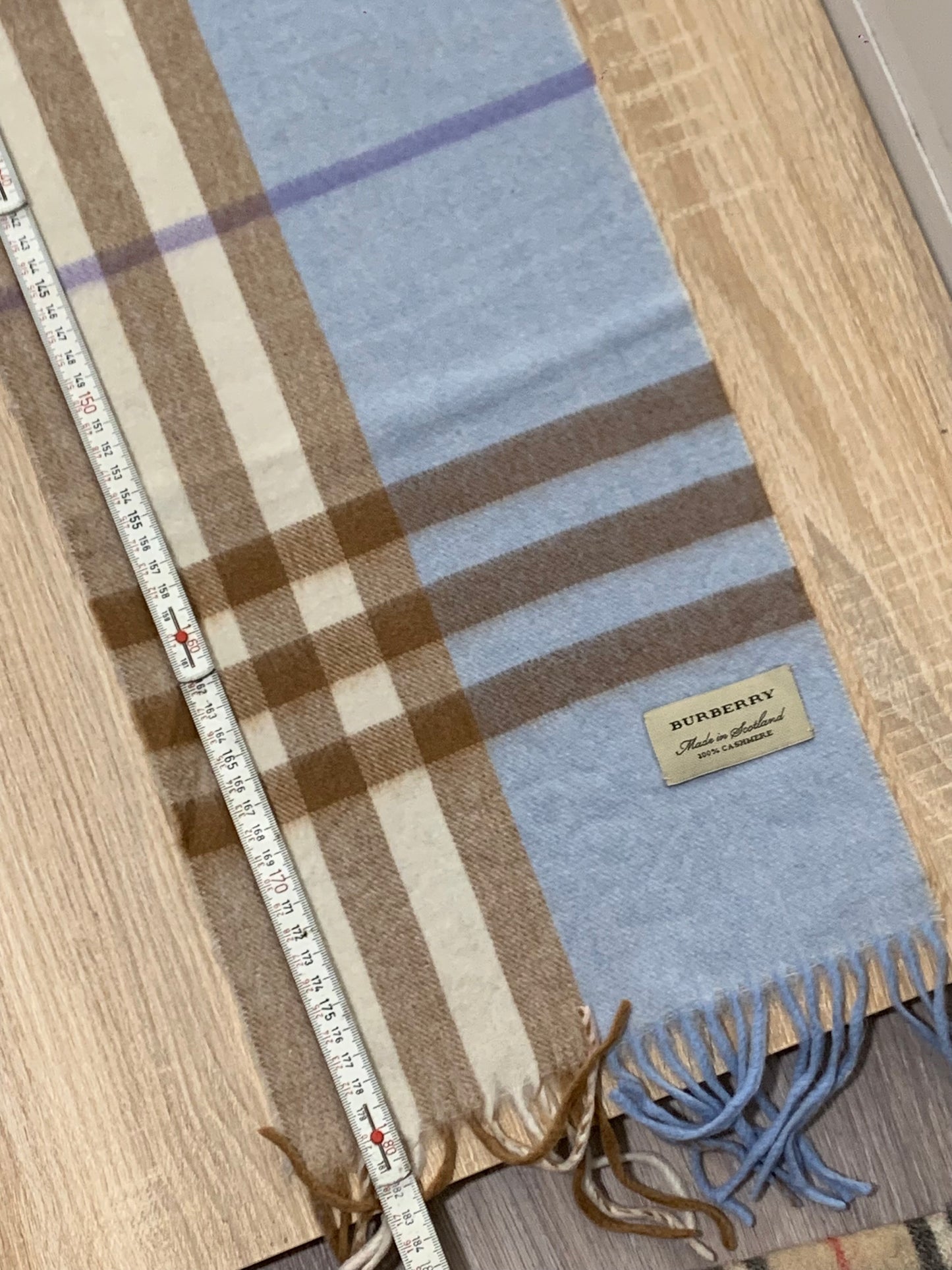 écharpe Burberry vintage 100% cashmere