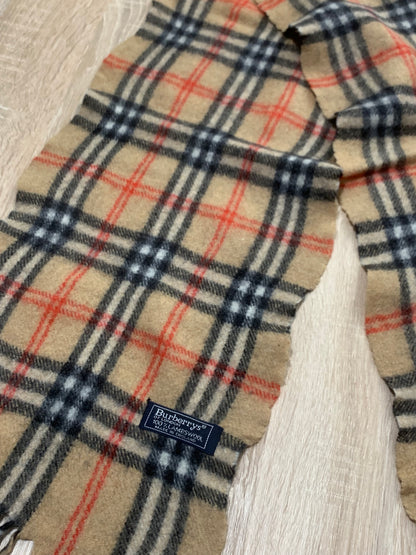 écharpe Burberry 100% laine vintage