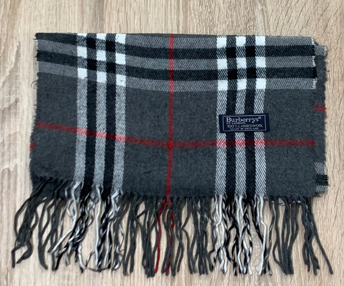 écharpe vintage Burberry 100% laine