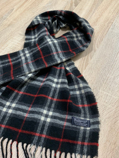 écharpe Burberry 100% laine vintage