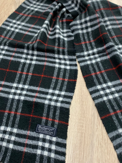 écharpe Burberry 100% laine vintage