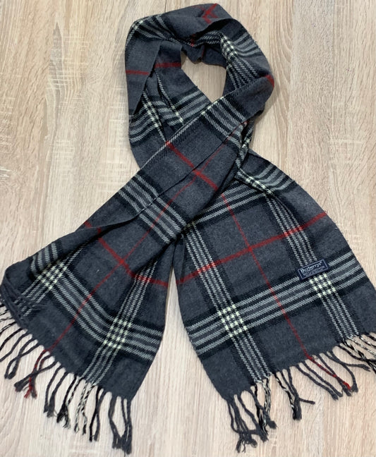 écharpe vintage Burberry 100%laine