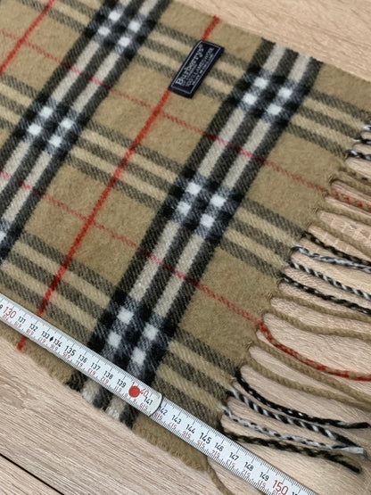 écharpe Burberry 100% laine vintage