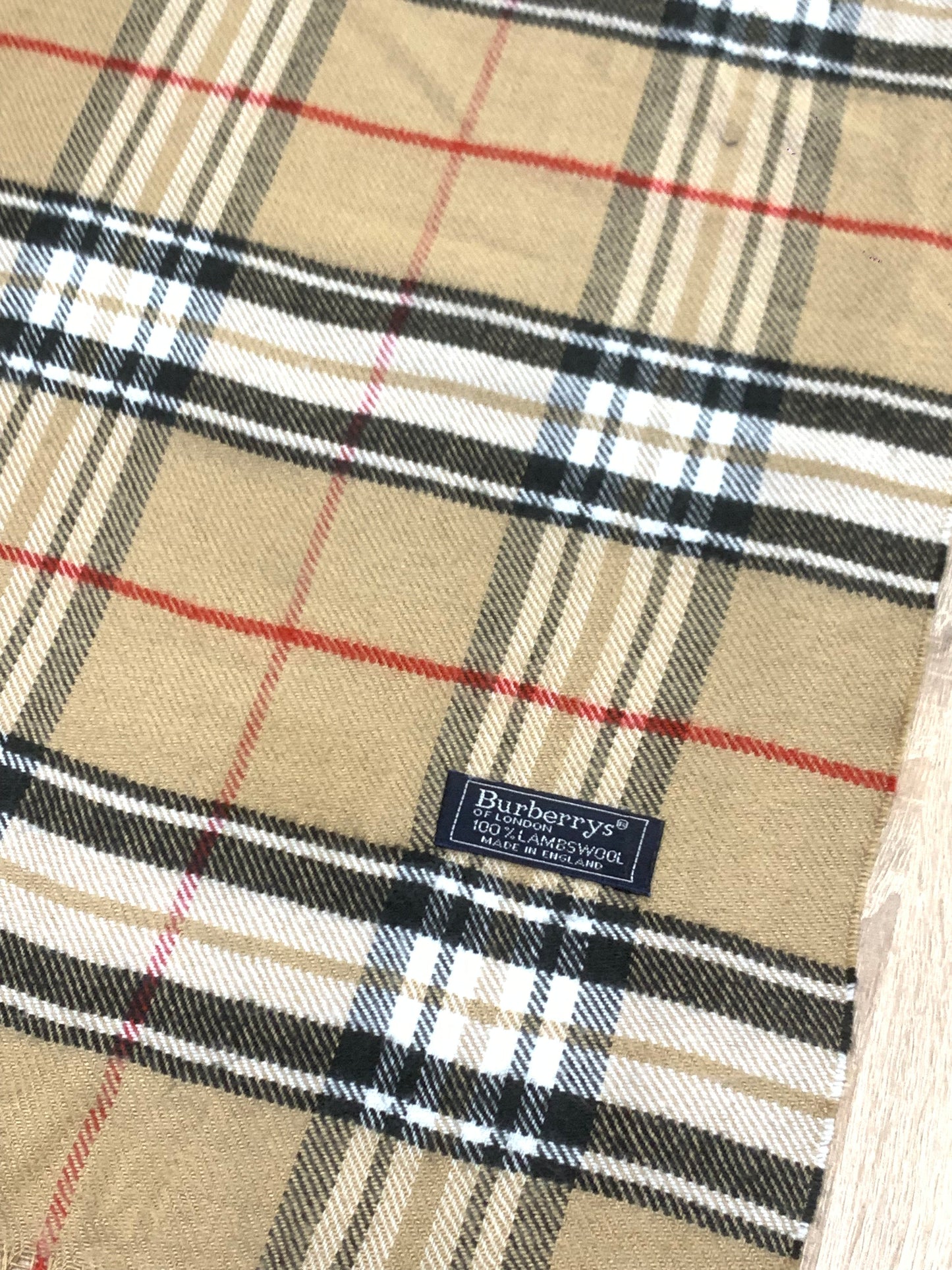 écharpe vintage Burberry 100% laine