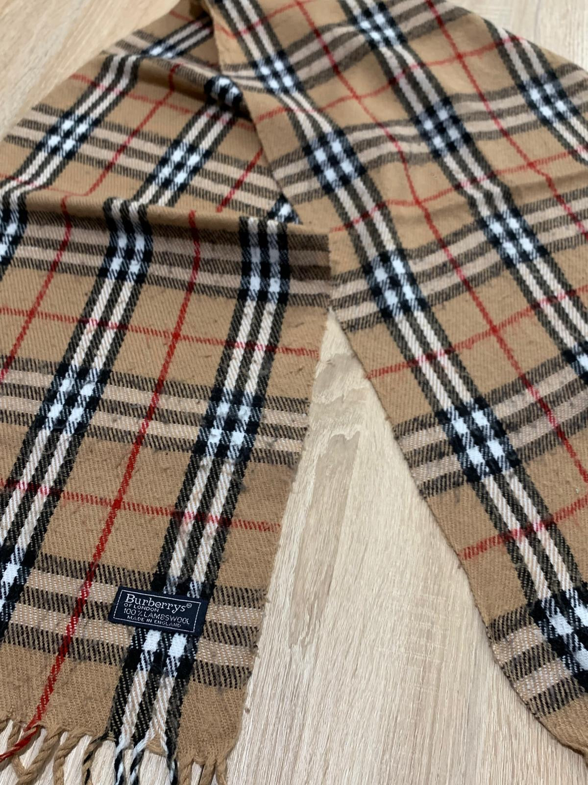 Écharpe Burberry 100% laine