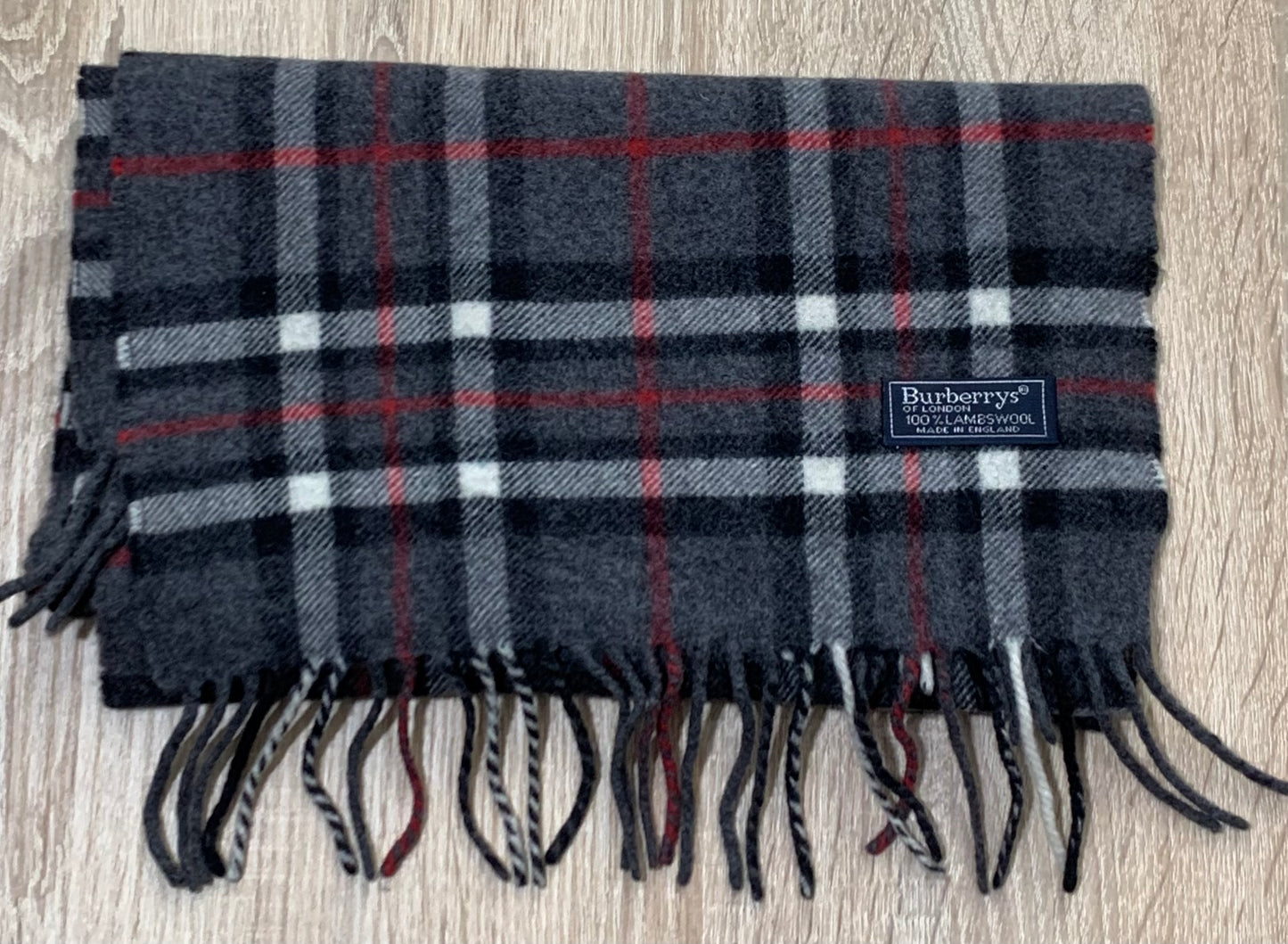 écharpe vintage Burberry 100%laine