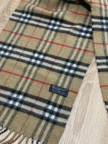 écharpe Burberry 100% laine vintage