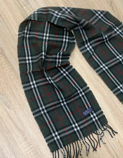 écharpe vintage Burberry 100% laine