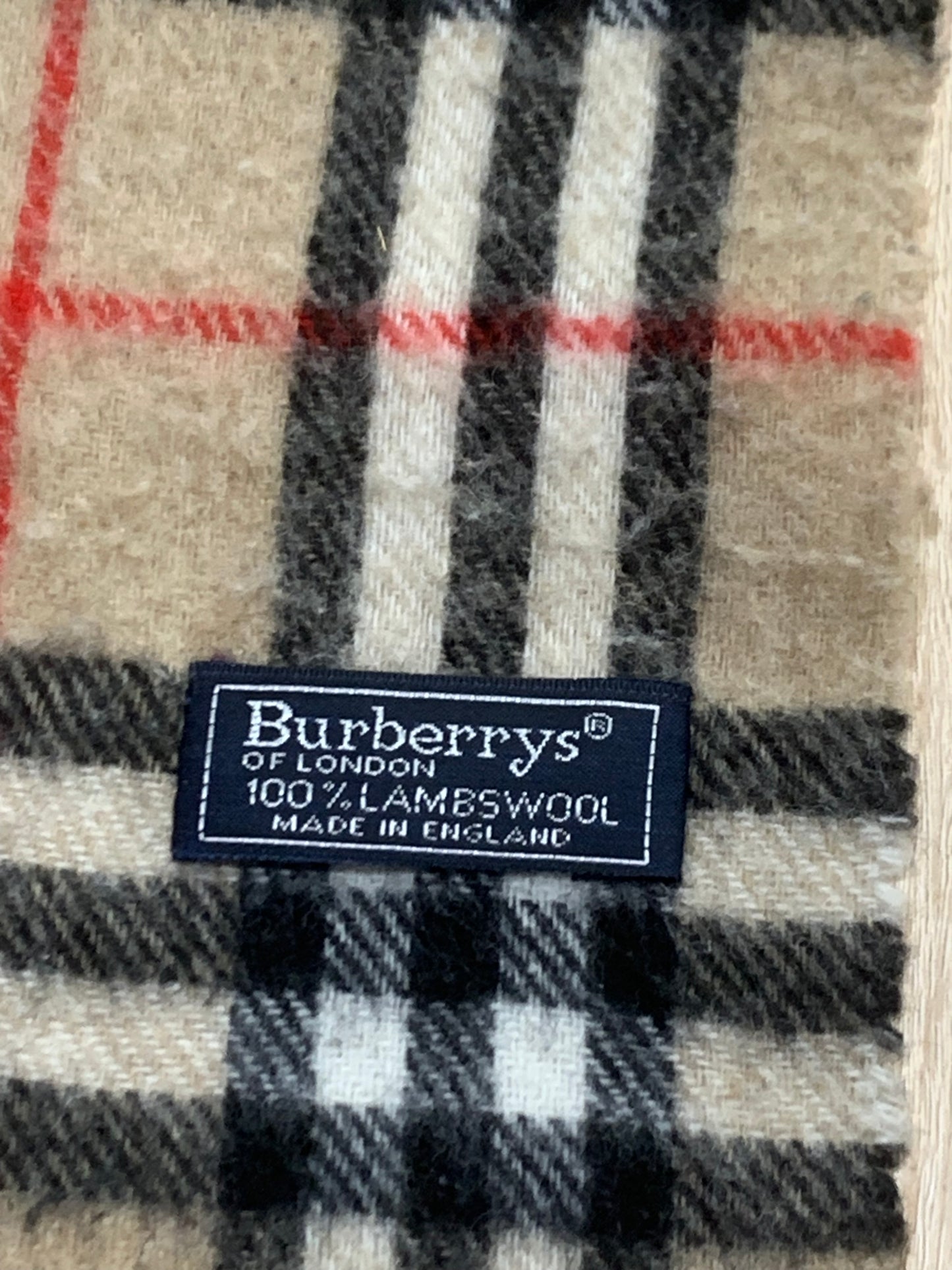 écharpe Burberry 100% laine