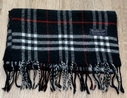 écharpe Burberry 100% laine vintage