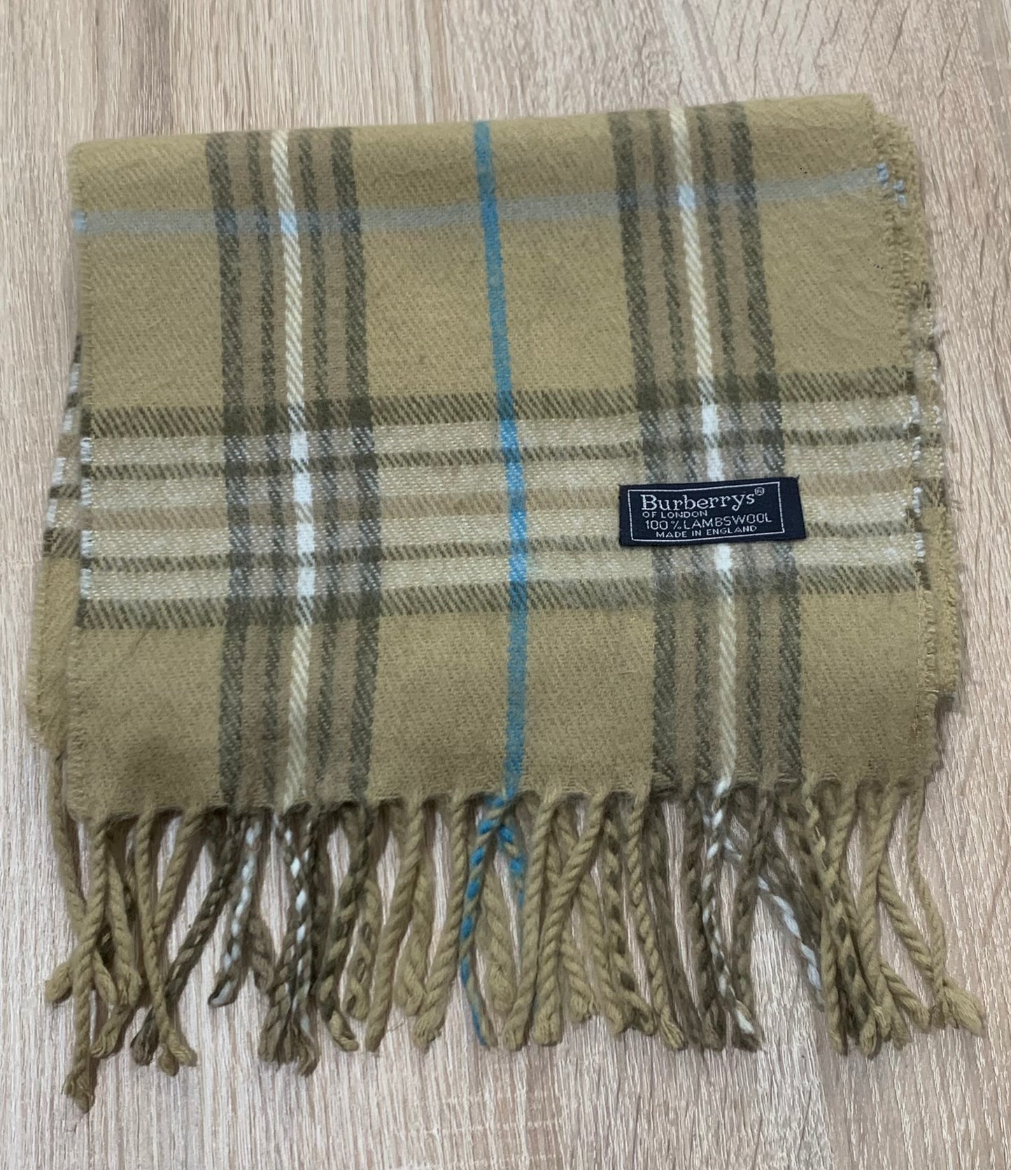 écharpe vintage Burberry 100%laine