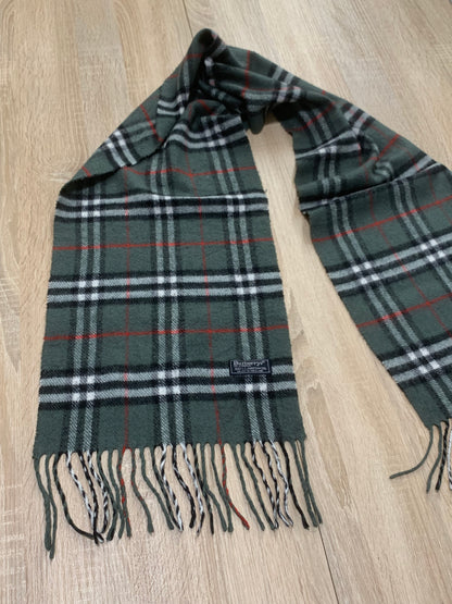 écharpe vintage Burberry 100%laine