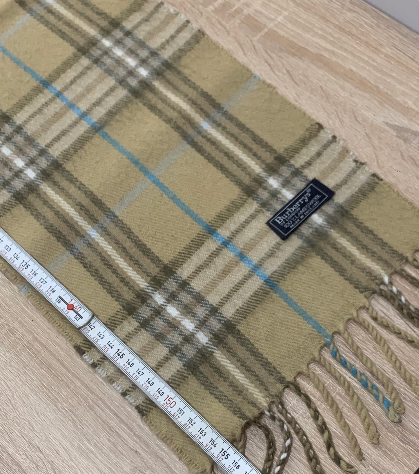 écharpe vintage Burberry 100%laine