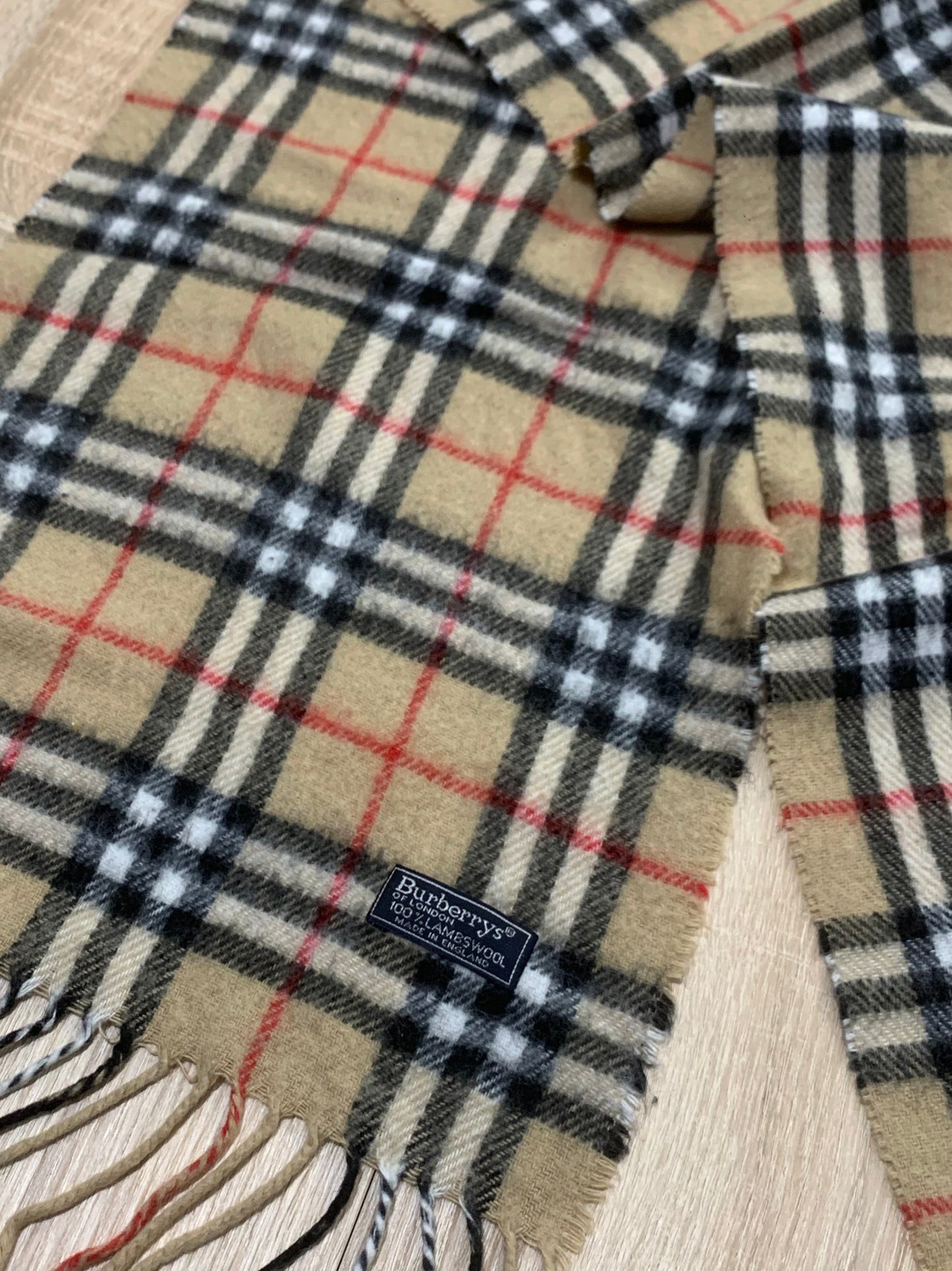 écharpe Burberry 100% laine